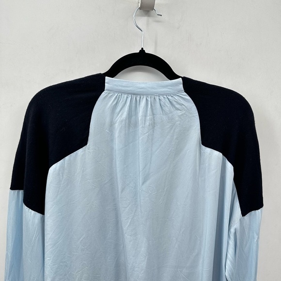 REISS Allison 8 Color block Blue-black woman oversized blouse boho chic - Picture 12 of 14